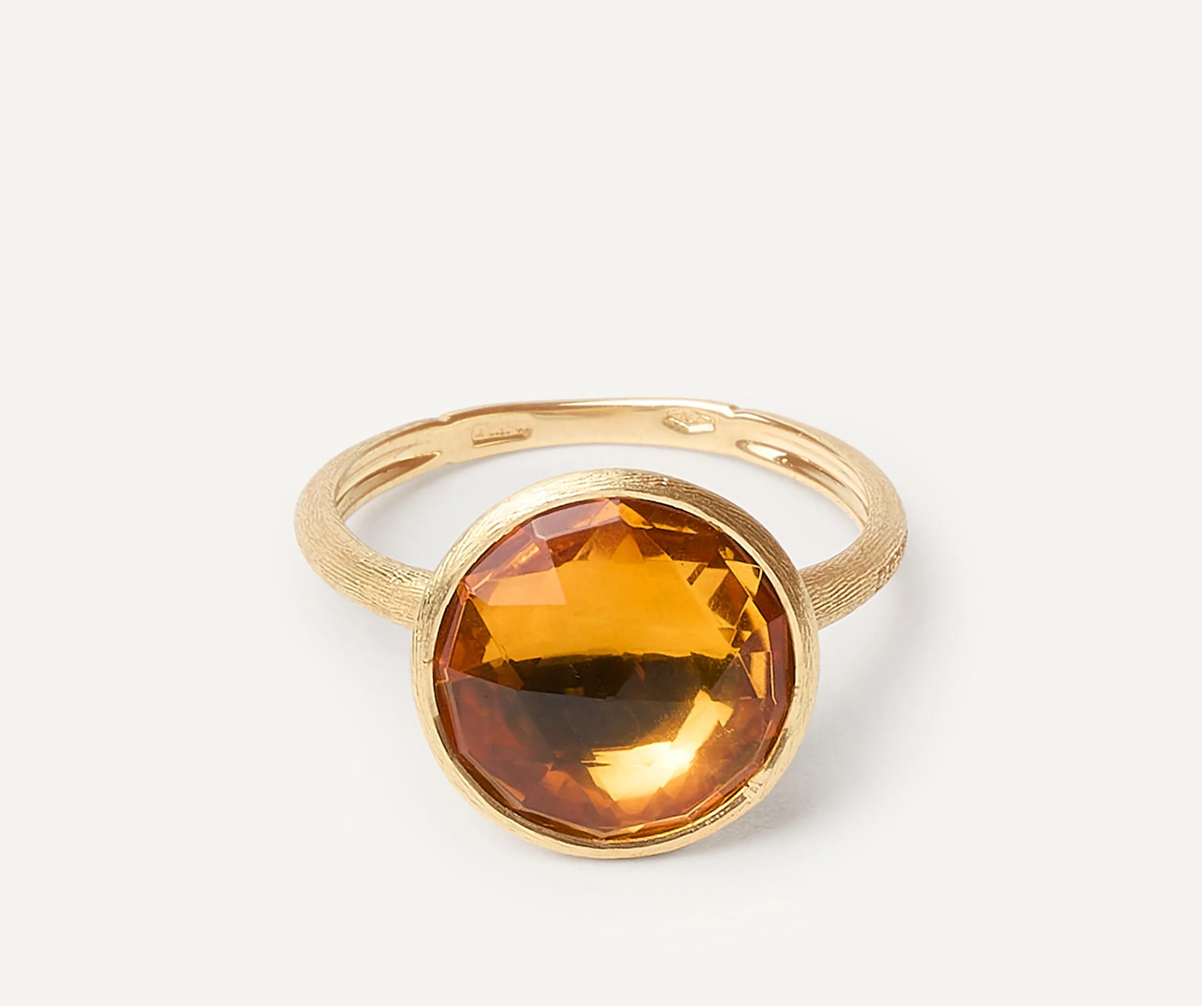 18K Yellow Gold Medium Citrine Ring