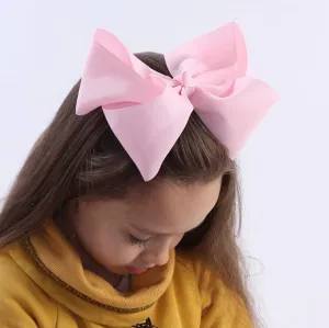 6 Inch Bow Hairpin for Children - 30 Colors, European Style