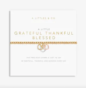 A Little "Grateful Thankful Blessed" Bracelet