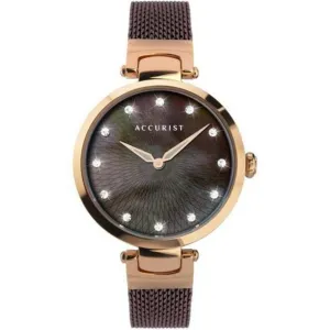 Accurist 8306 Ladies Brown Mesh Watch