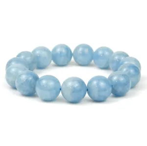 Aquamarine 14.5mm Stretch Bracelet