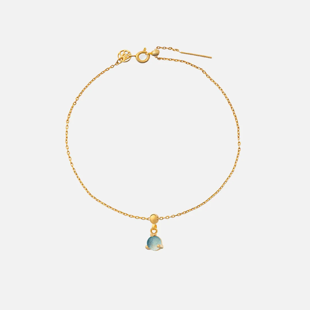 Aquamarine March Birthstone Bracelet