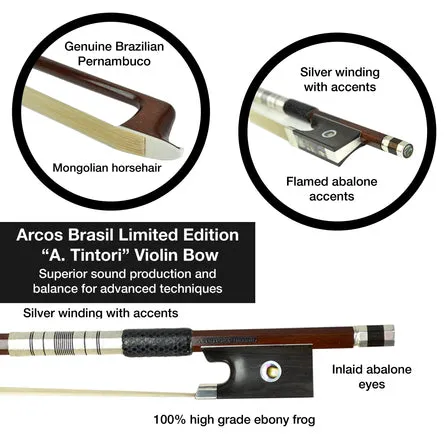 Arcos Brasil Limited Edition "Tintori" Violin Bow