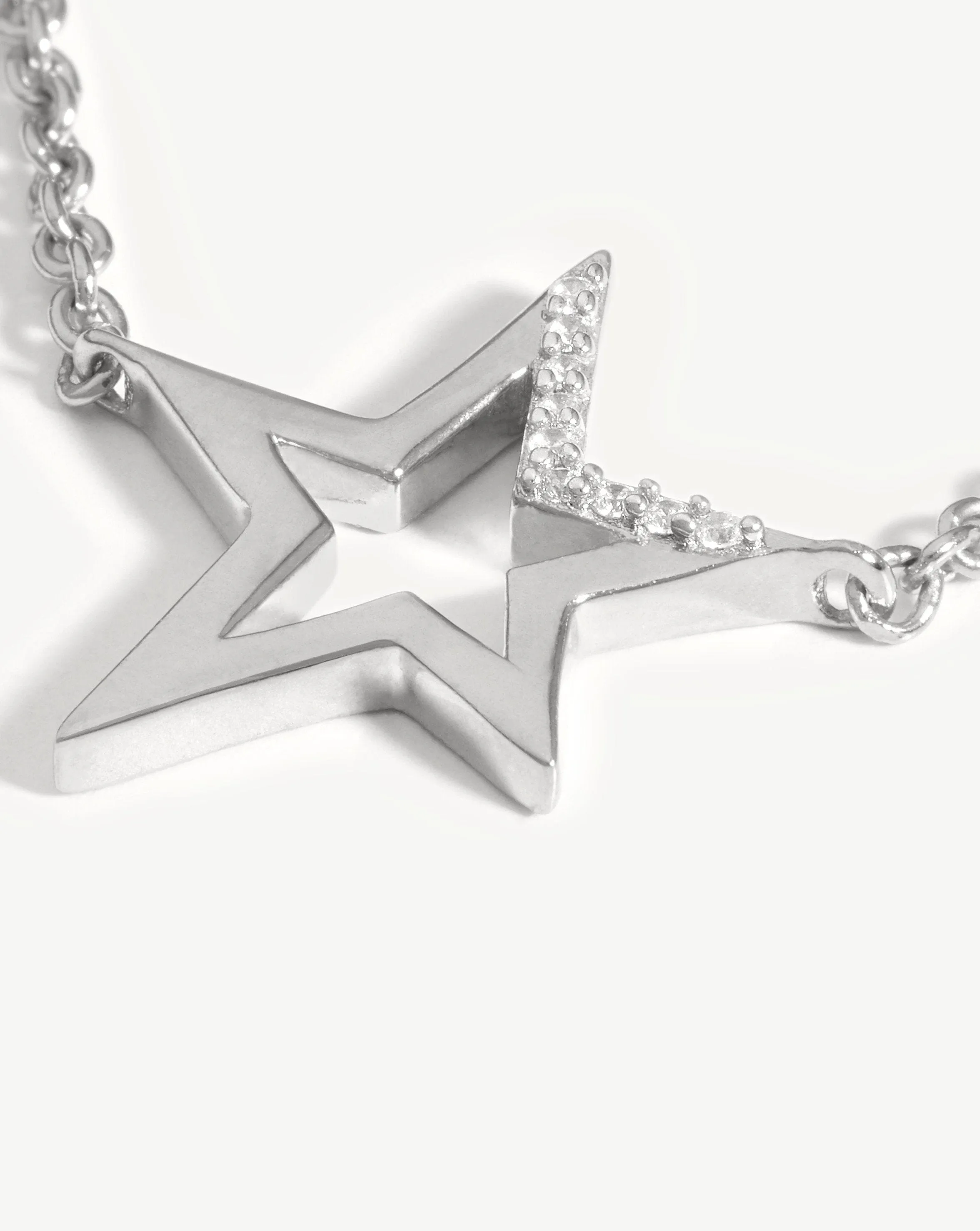 Celestial Pave Star Bracelet | Sterling Silver/Cubic Zirconia