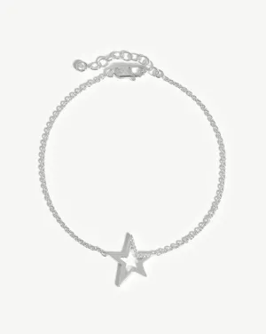 Celestial Pave Star Bracelet | Sterling Silver/Cubic Zirconia