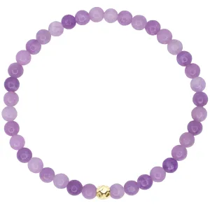 Dainty Harmony Bracelet - Lepidolite & Gold