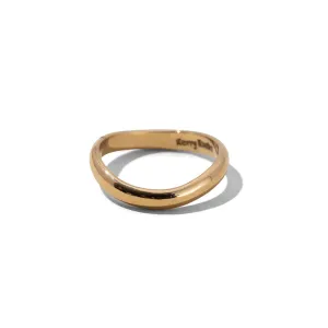 Enfold Band, Wide, Gold