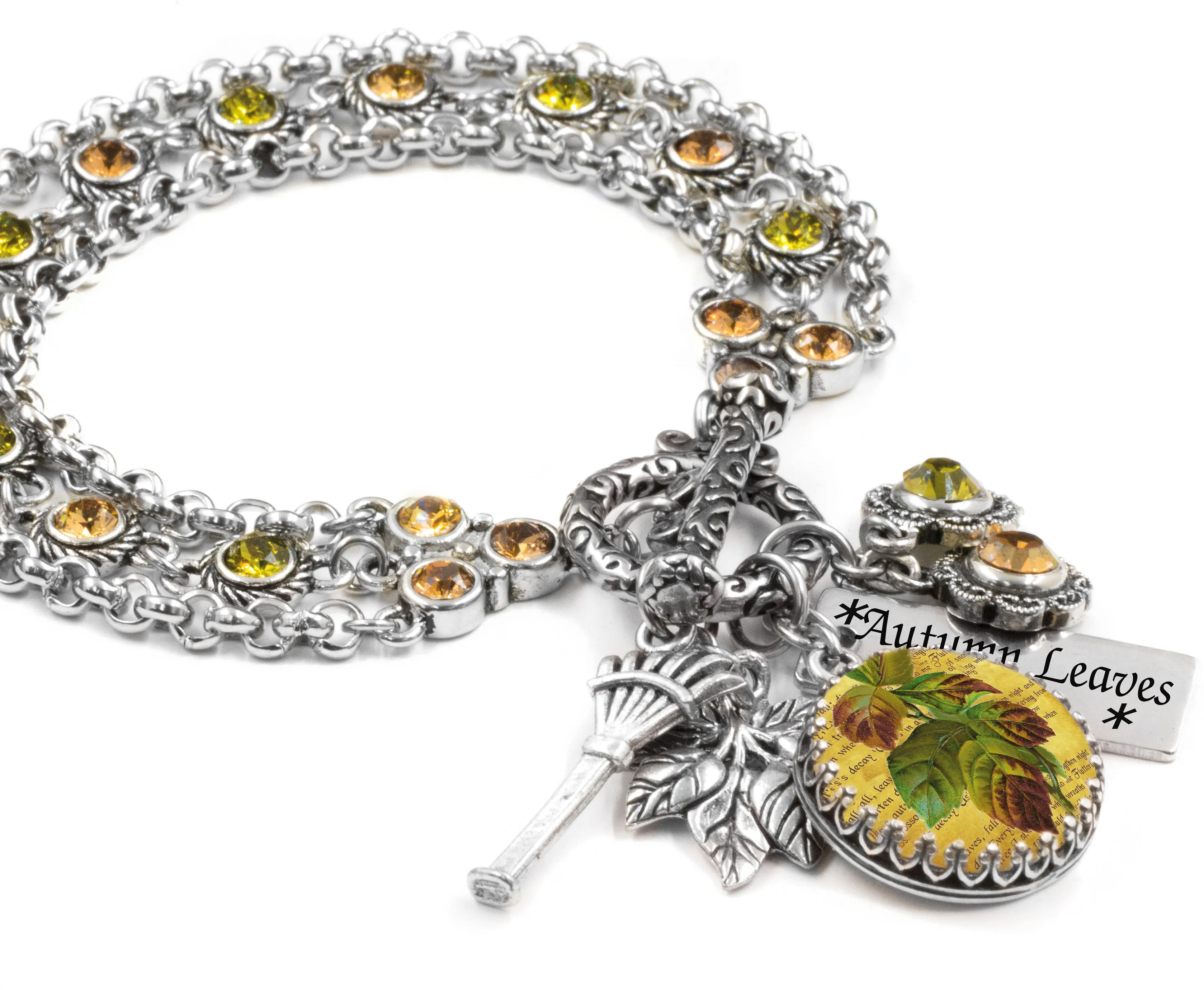 Falling Leaves Charm Bracelet