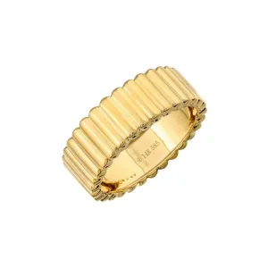 Fluted Gold Ring