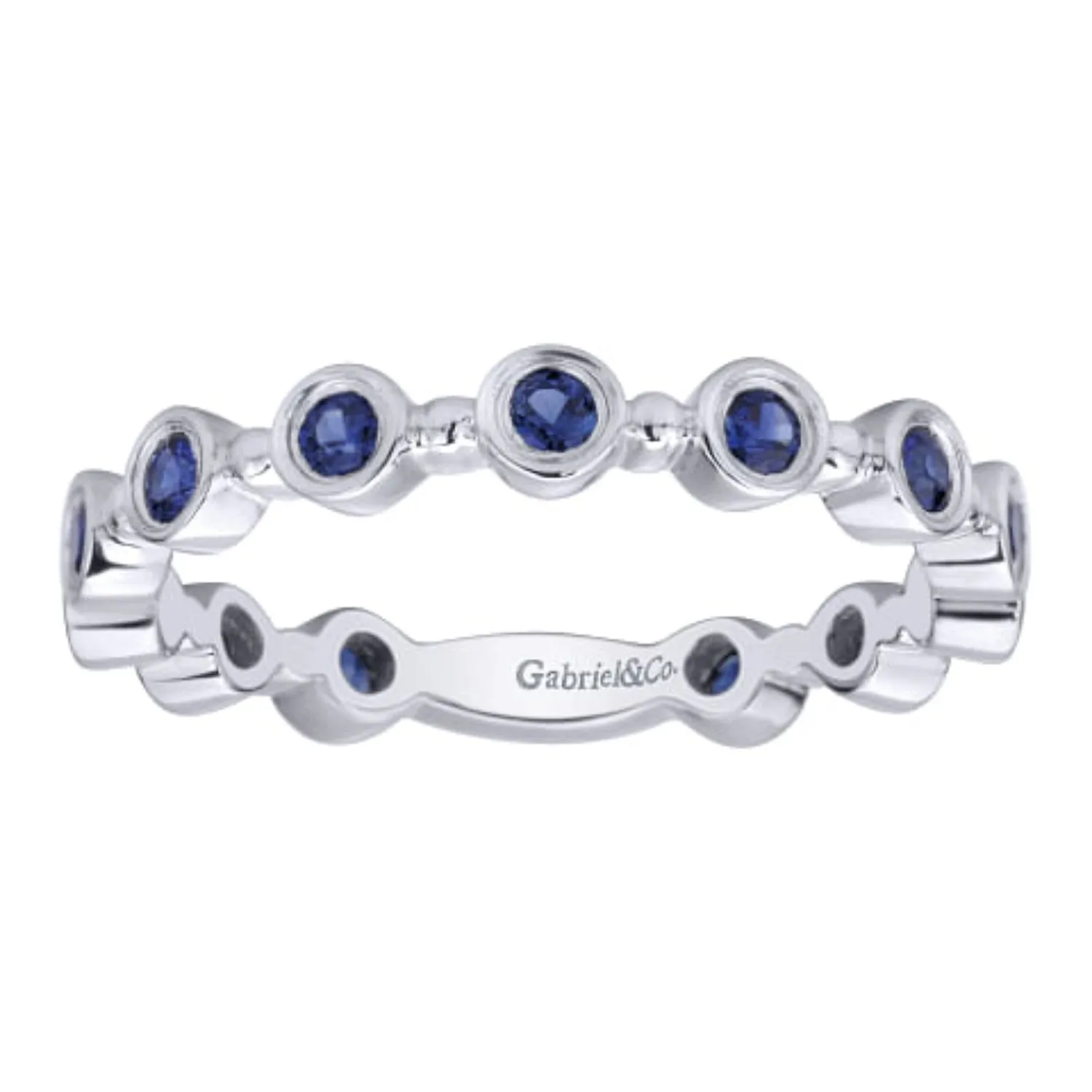 Gabriel & Co. "Blu-ezel" Stackable Ring