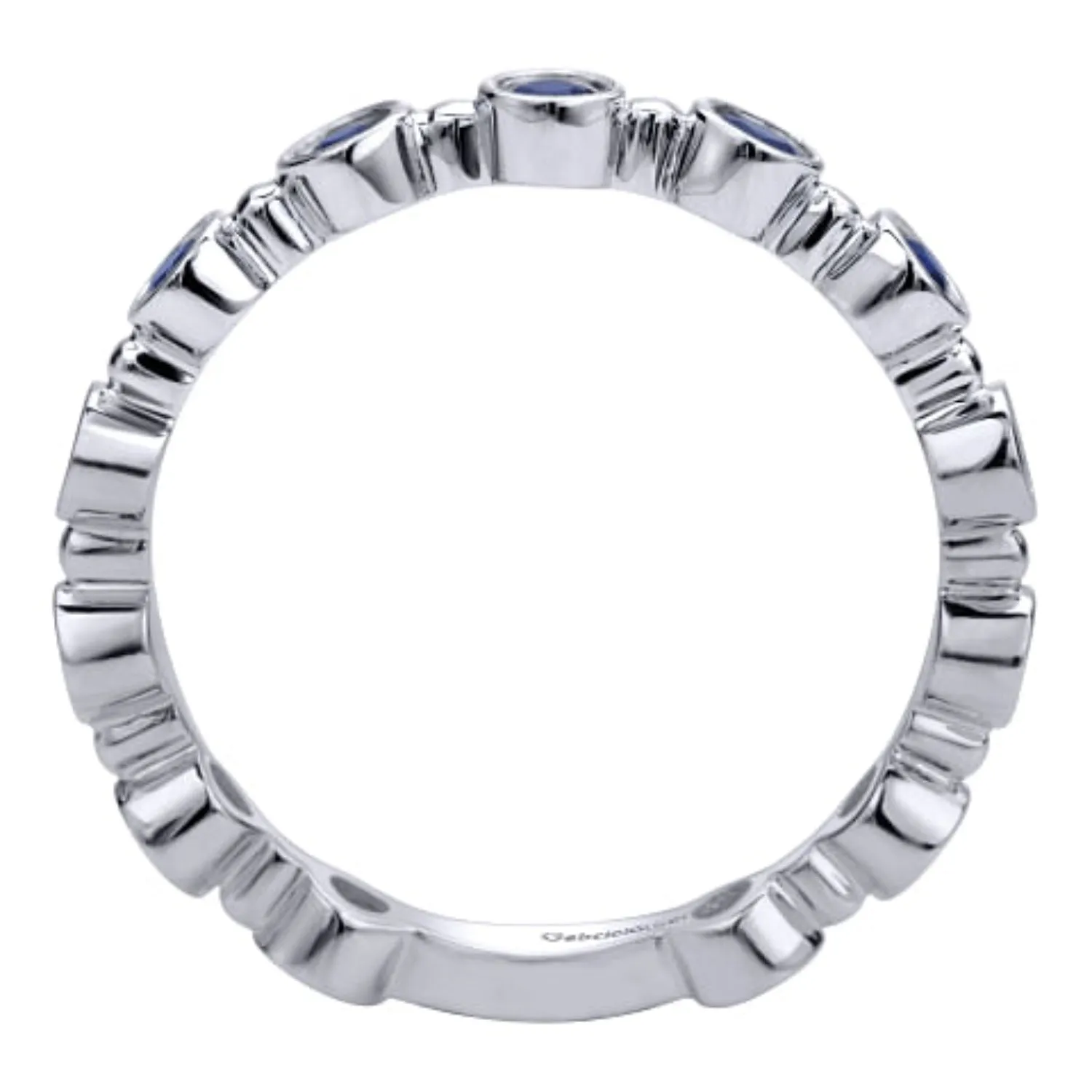 Gabriel & Co. "Blu-ezel" Stackable Ring