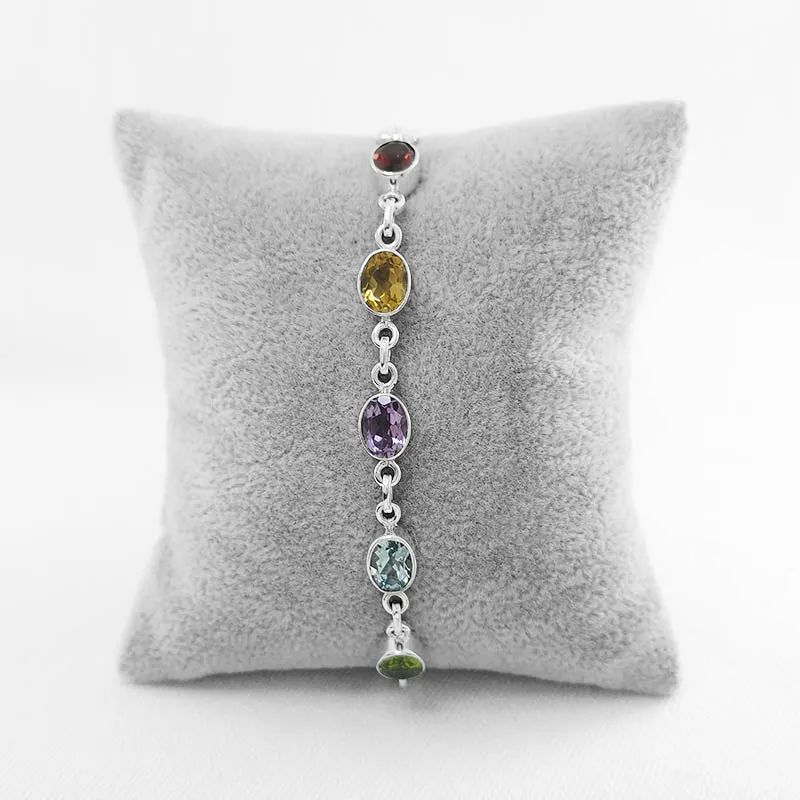 Garnet, Amethyst, Topaz & Citrine Bracelet