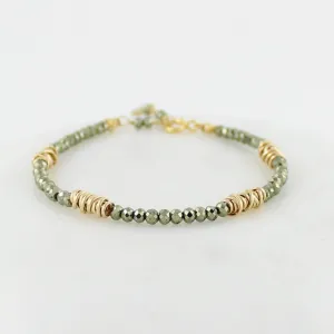 Gold Twist Stacking Bracelet