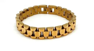 Gold Watchband Bracelet