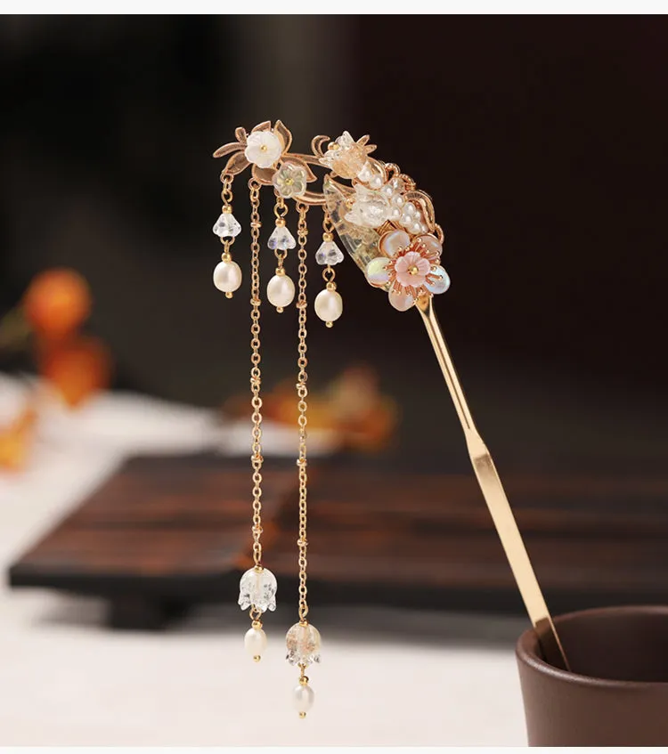 Handmade Osmanthus Dew Hanfu Hairpin