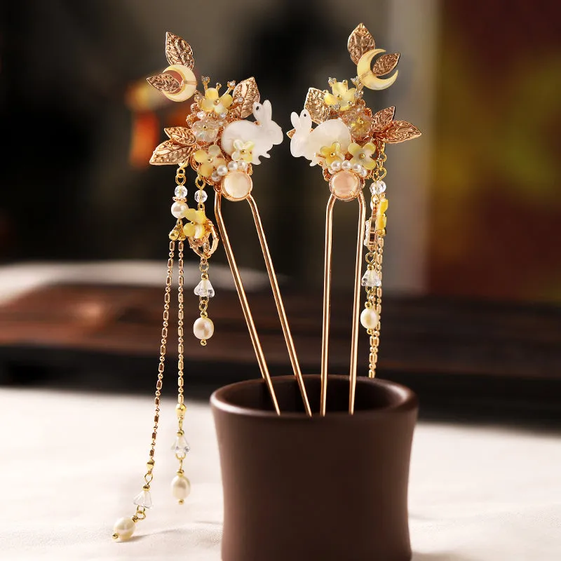 Handmade Osmanthus Dew Hanfu Hairpin