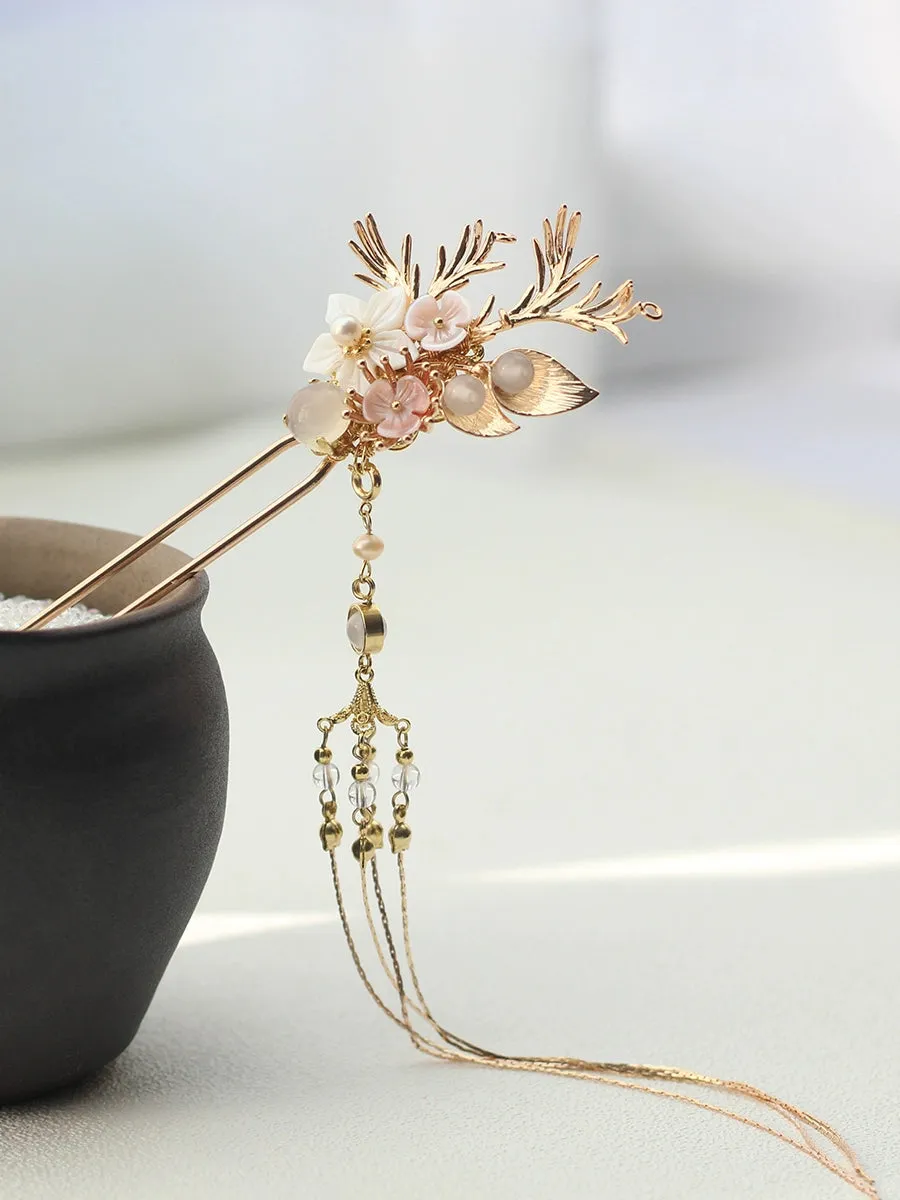 Handmade Osmanthus Dew Hanfu Hairpin