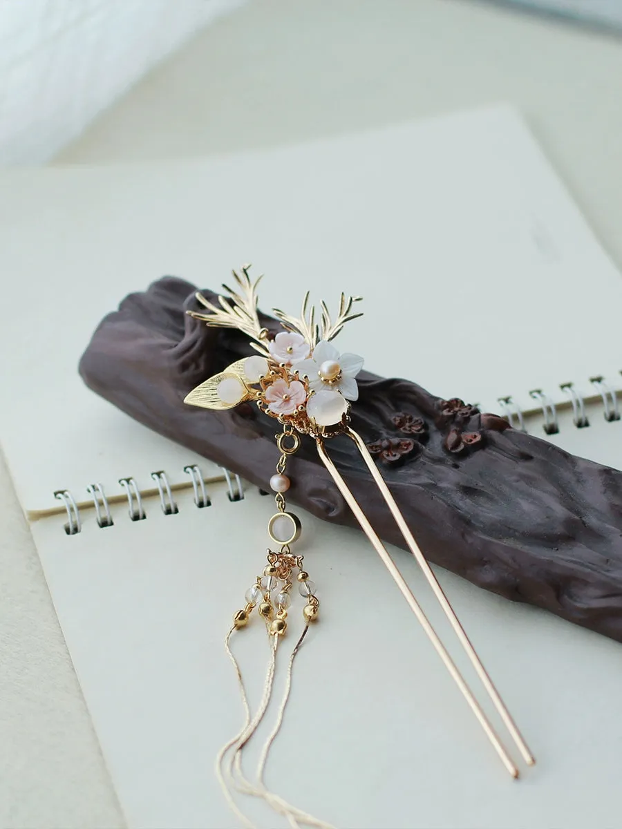 Handmade Osmanthus Dew Hanfu Hairpin