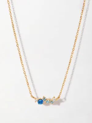 Intuition sapphire ray necklace