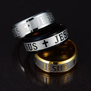 Jesus Stainless Steel Ring