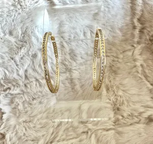 Large Sparkle Hoops