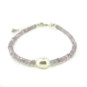 Lavender Love Pearl Bracelet