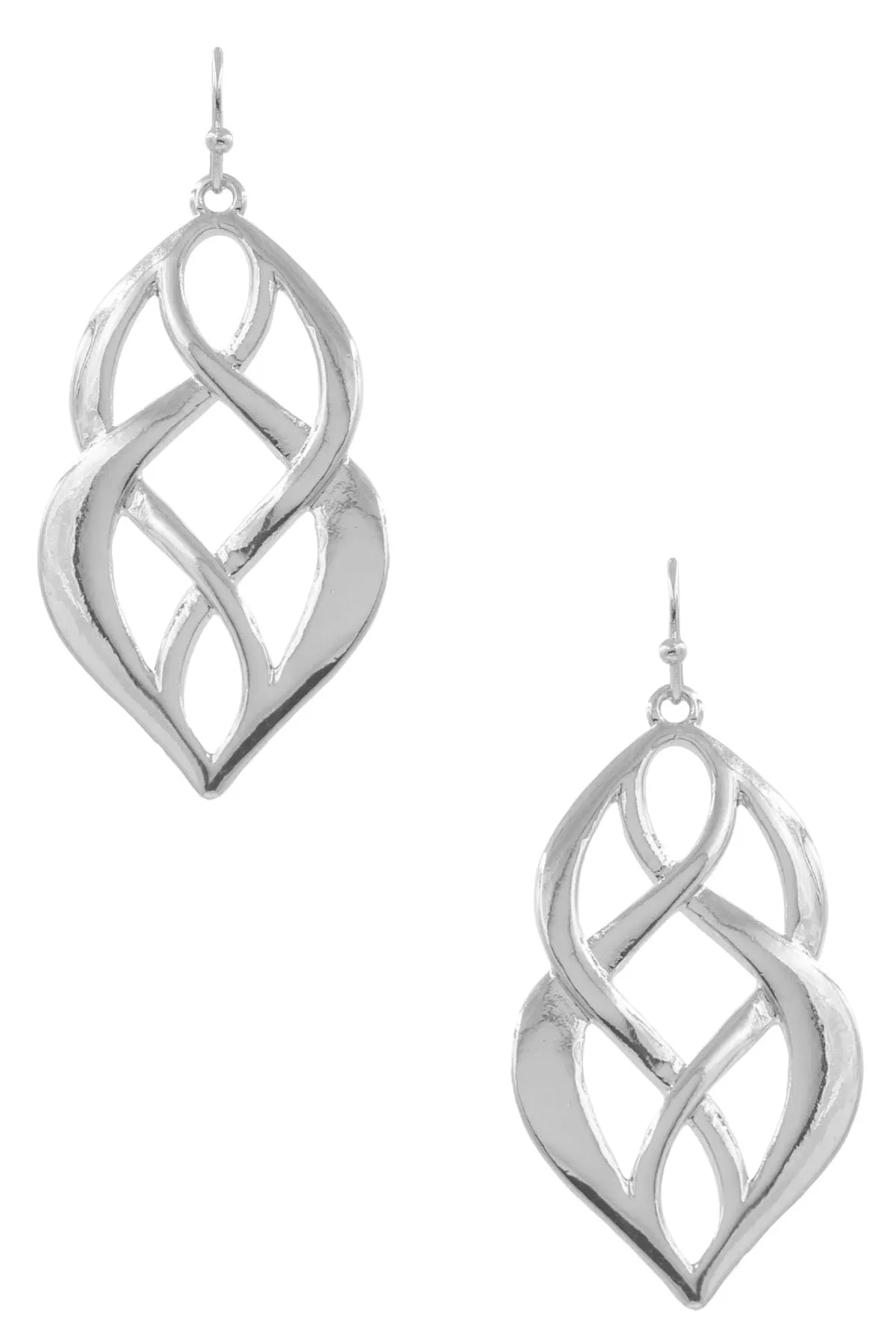 Layered Curl Drop Earrings