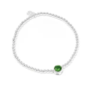 May Mini Baby Birthstone Bracelet - Sterling Silver