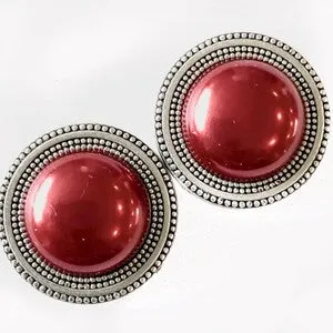 Pearl Low Dome - Ruby Red