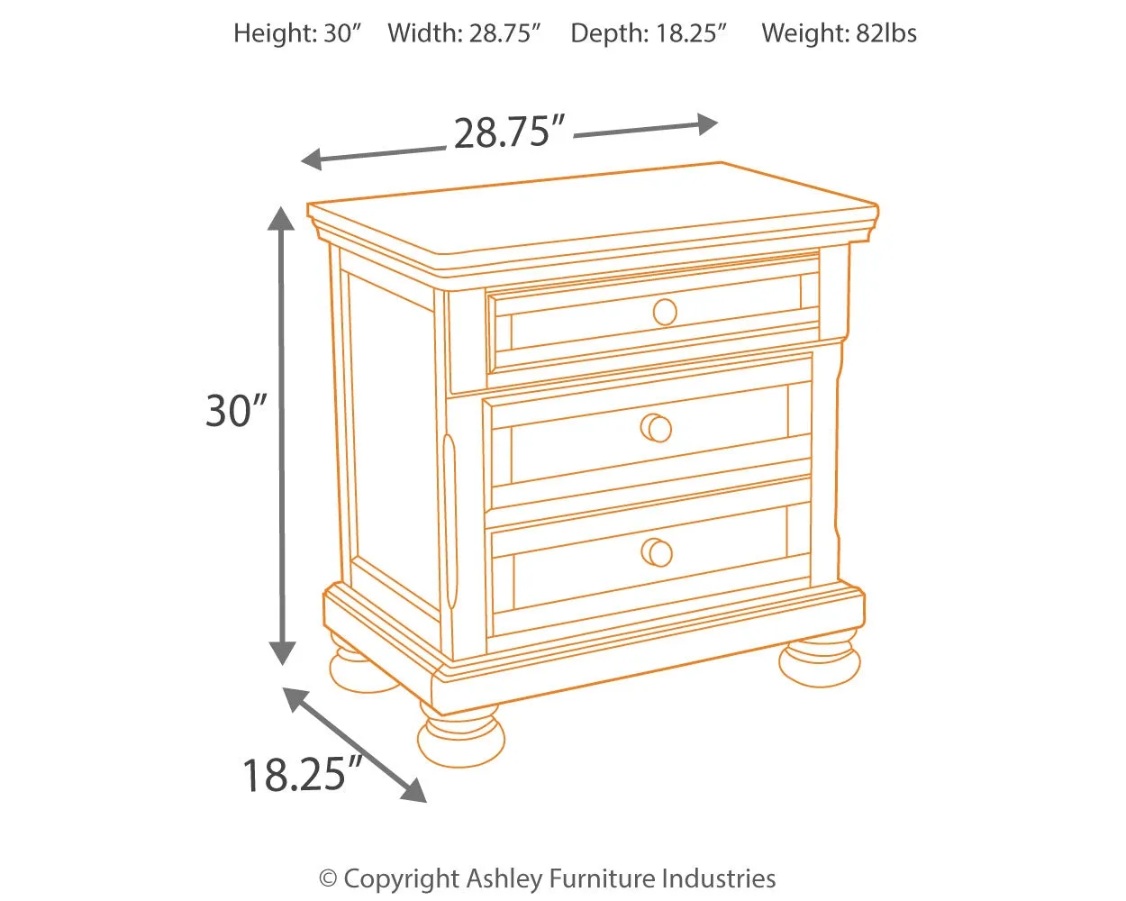 Porter Queen Sleigh Bed with Mirrored Dresser, Chest and Nightstand