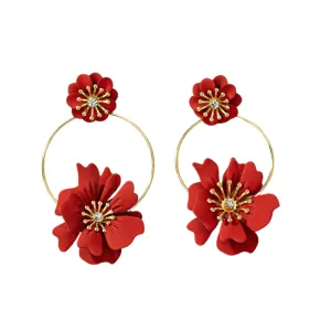 Pre Order:  Camellia Flower Earrings