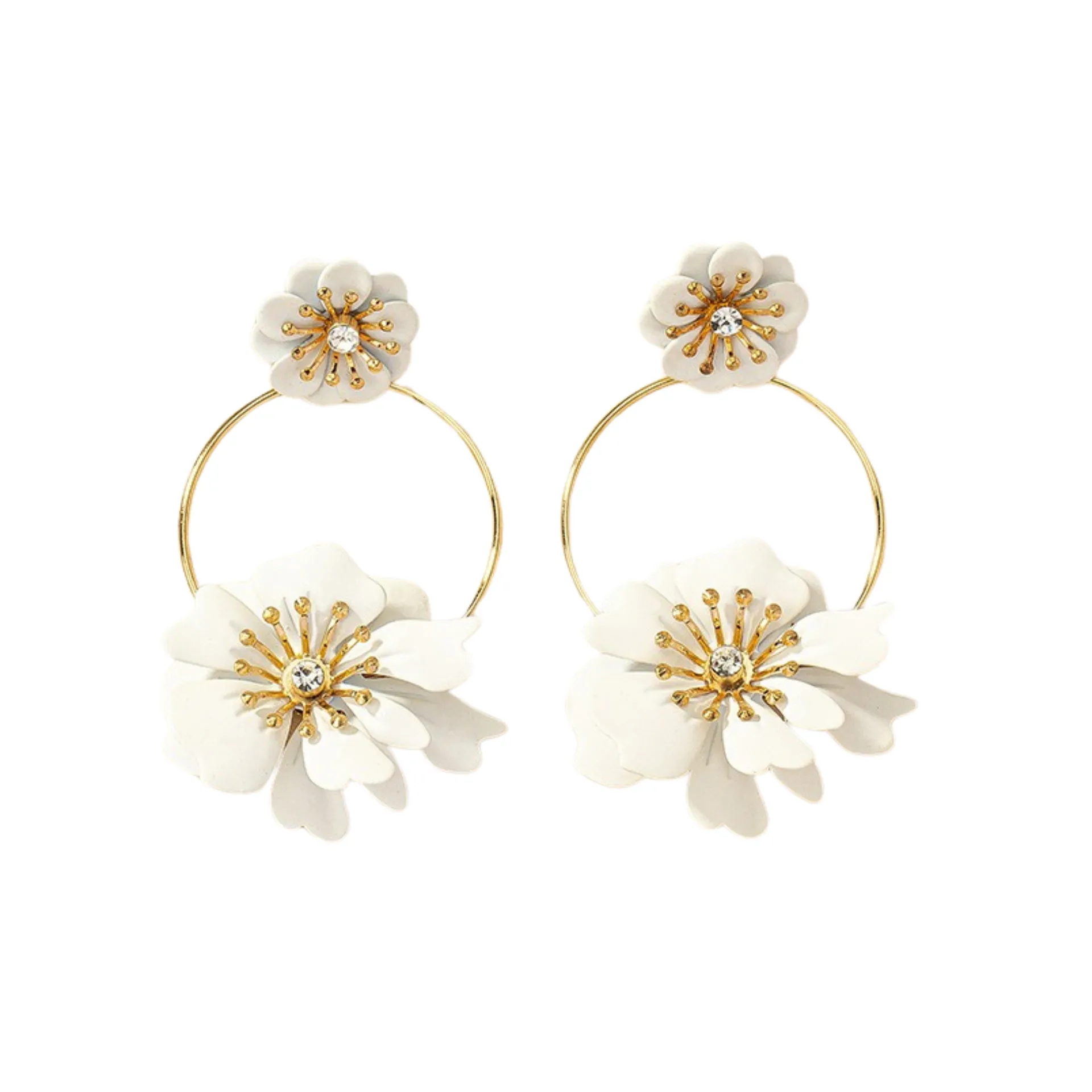 Pre Order:  Camellia Flower Earrings