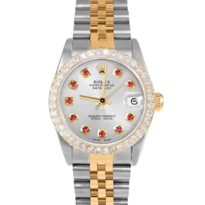 Rolex Datejust 31mm | 68273-SLV-RBY-AM-2CT-JBL