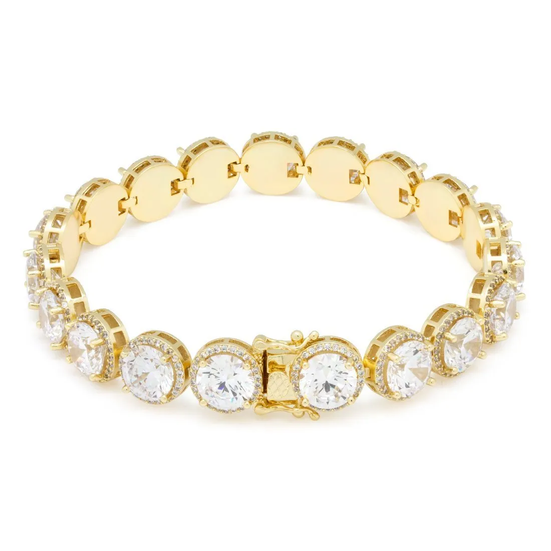 The 14K Gold Round Cut Tennis Bracelet