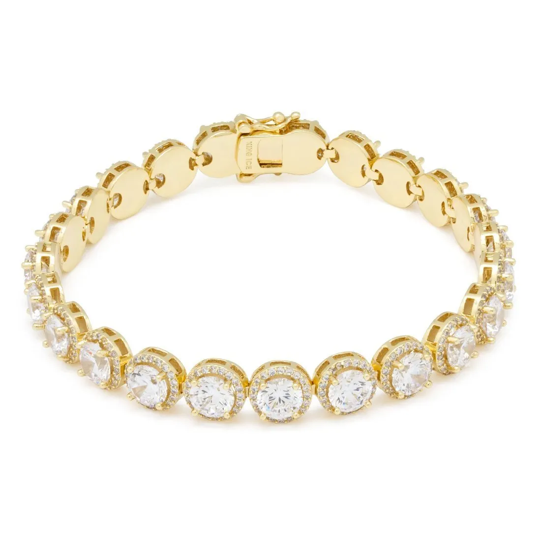 The 14K Gold Round Cut Tennis Bracelet