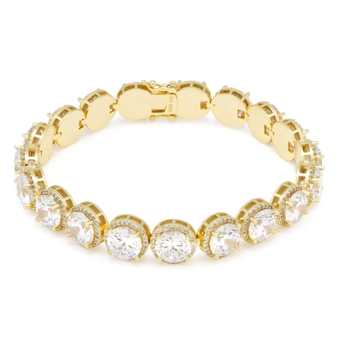 The 14K Gold Round Cut Tennis Bracelet