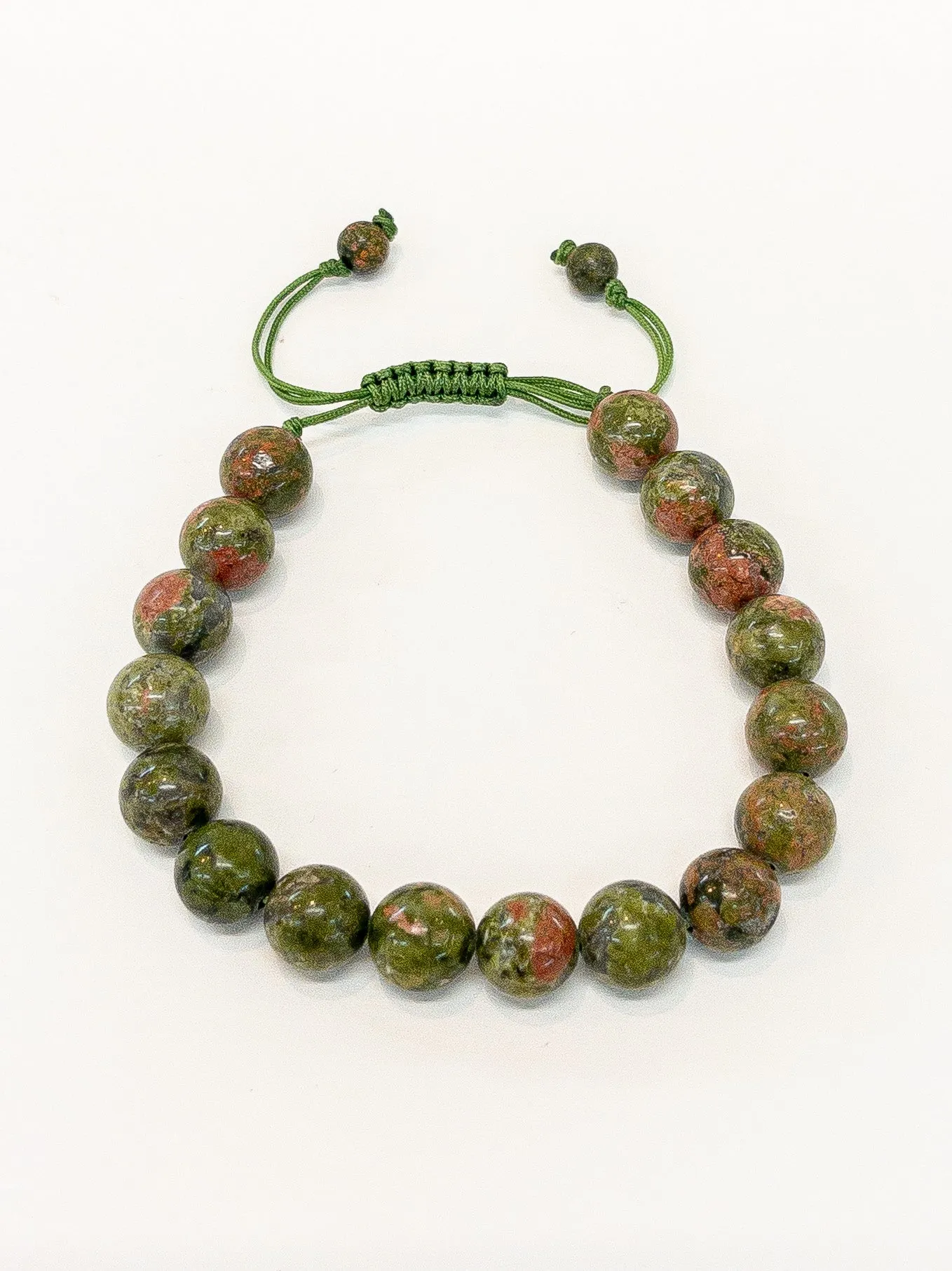 Unakite Jasper Mala Bracelet