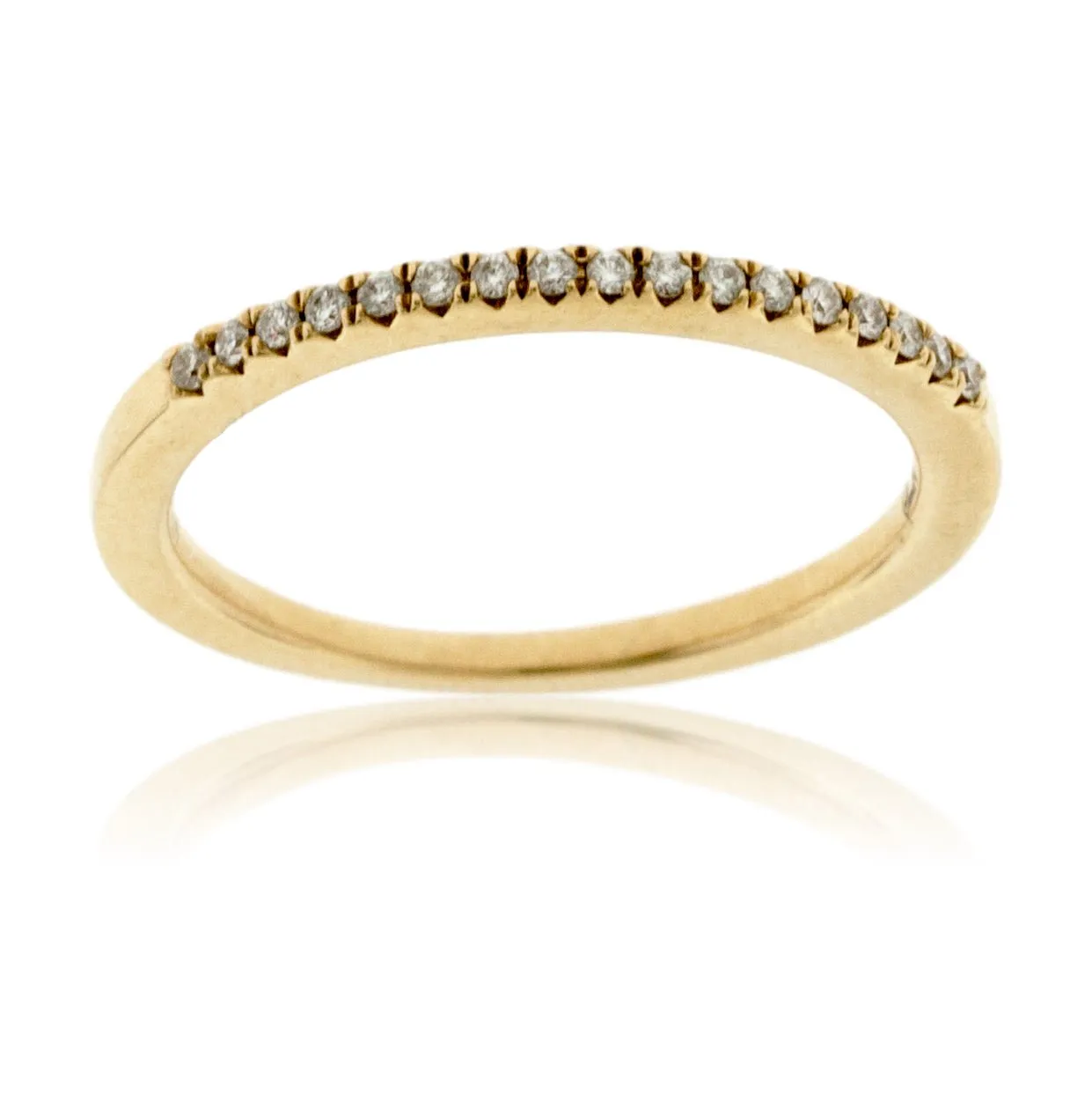 Yellow Gold and Diamond Anniversary Band