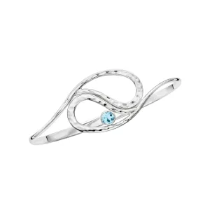 Yin Yang Bracelet with Blue Topaz